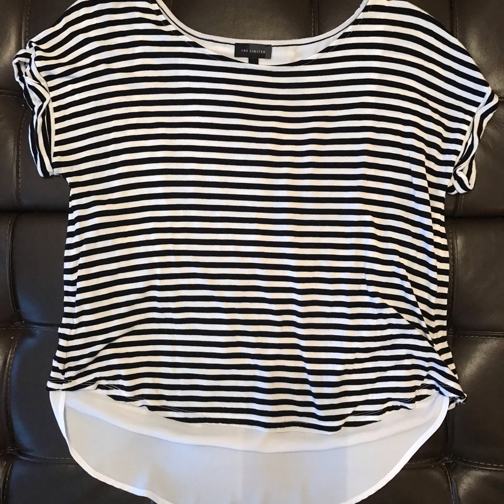 Limited t-shirt with sheer underlay